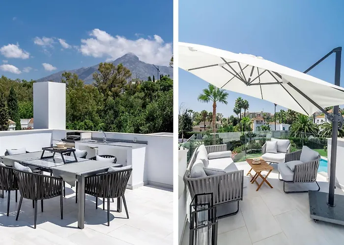 Luxury Townhouse Golden With Garden Views & Garage Holiday home Marbella